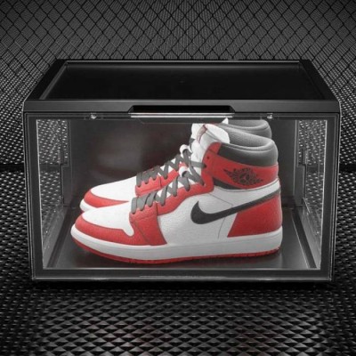 Plasticshoe Box Light Side Open Clear Magnets Custom Giant Transparent Shoe Storage Box With Light Stackable Led Box Packaging